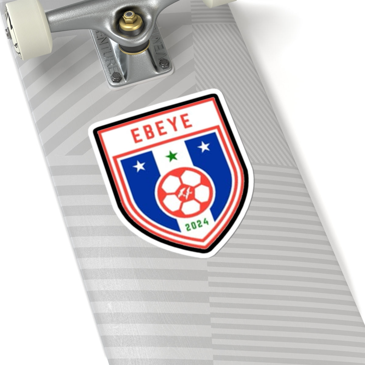 Ebeye Crest Soccer Shield Kiss-Cut Sticker – 2024 Team Emblem