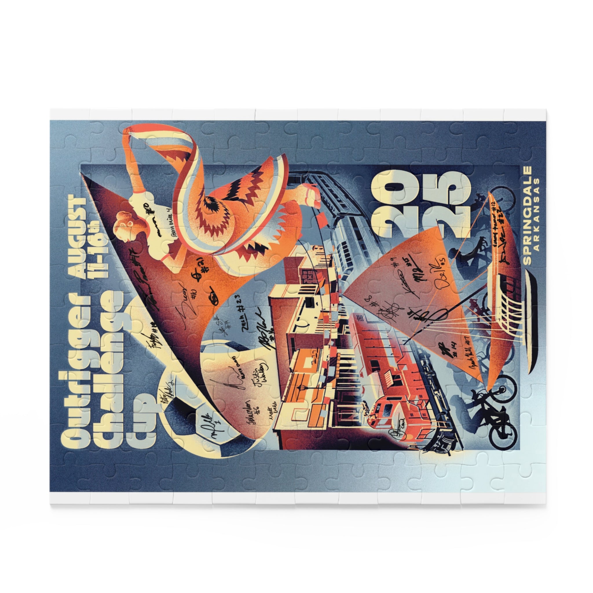 Outrigger Challenge Cup 2025 MISF Vintage Poster Puzzle — 500/252/120-Piece