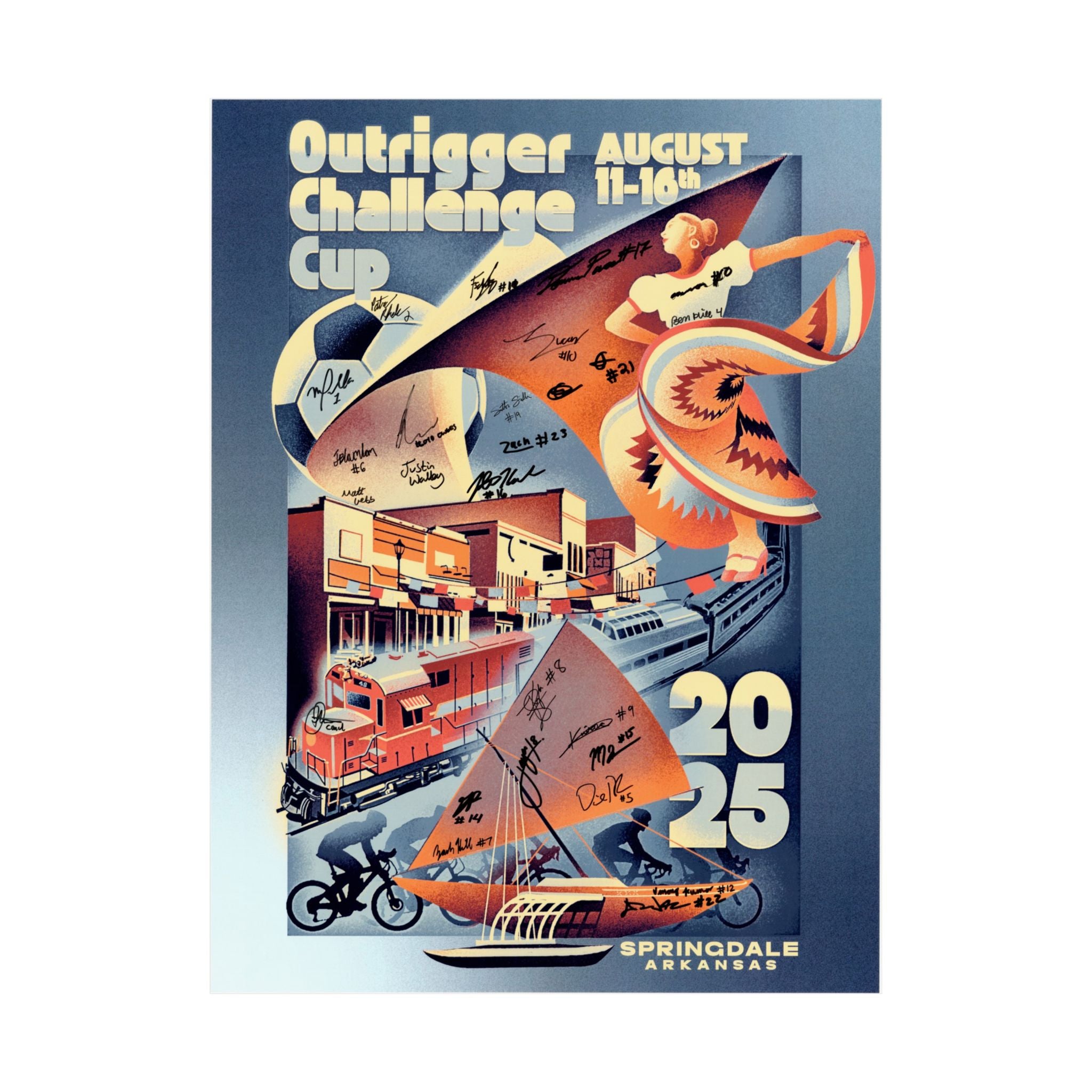 Outrigger Challenge Cup 2025 Matte Vertical Poster