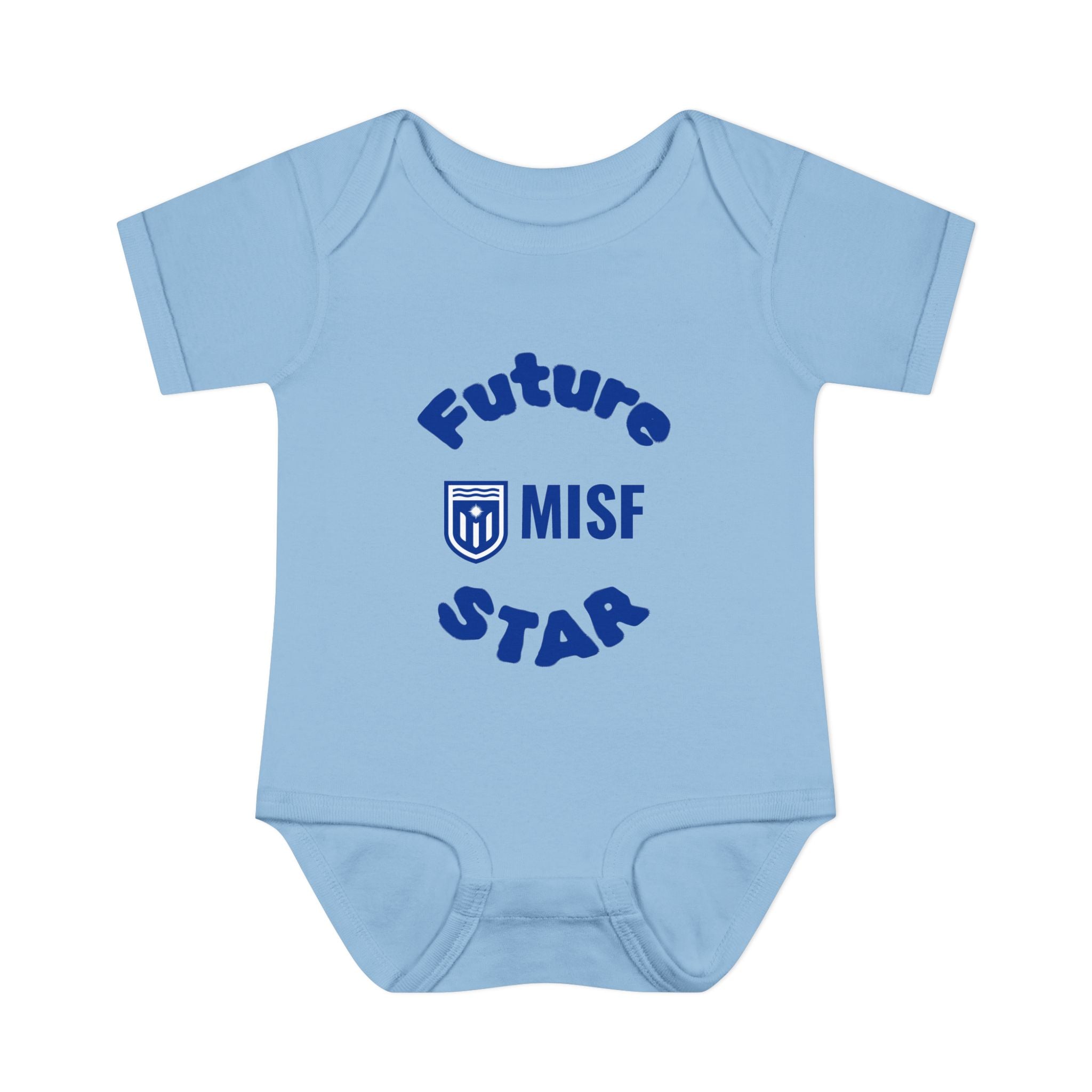 Infant Bodysuit - "Future Star" Baby Onesie with MISF Crest, Soft Cotton Rib