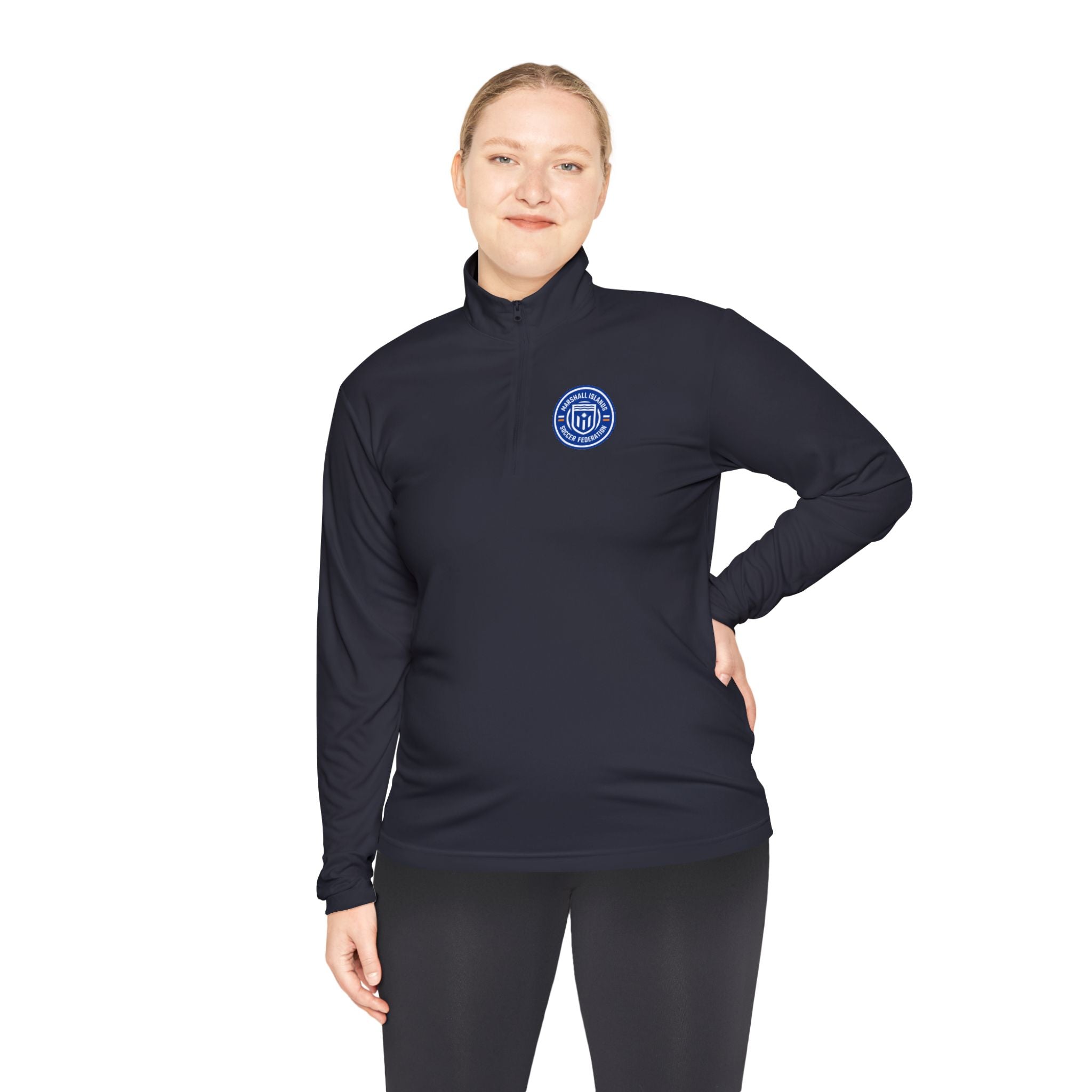 Nantucket Club Quarter-Zip Pullover - MISF Coastal Nautical Emblem