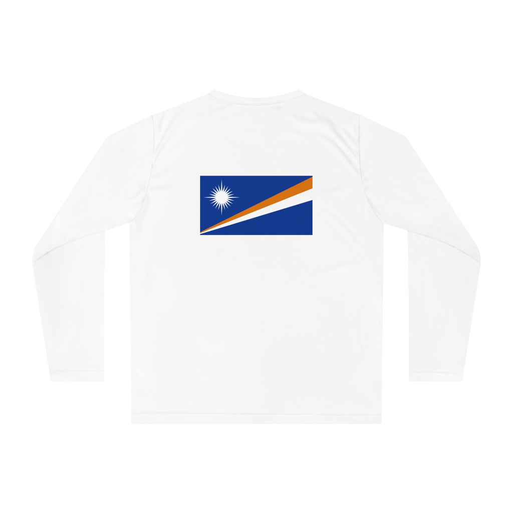 Marshall Islands Flag Performance Long Sleeve Shirt