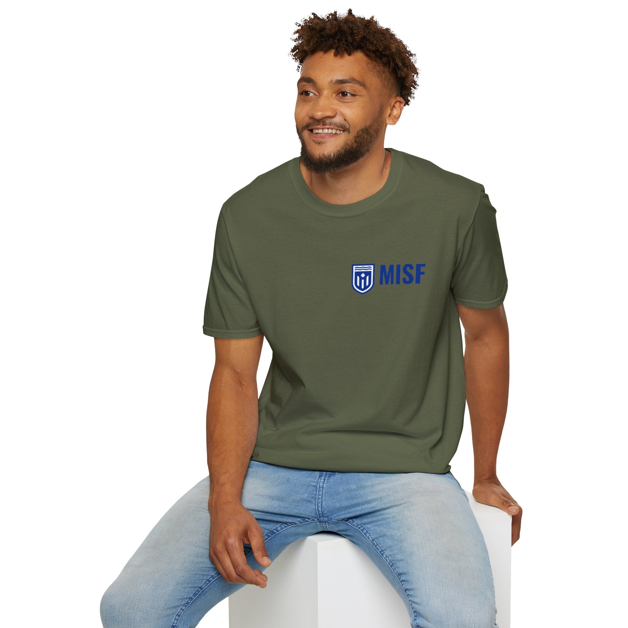 MISF T-Shirt — MISF Secondary Logo & Tropical Soccer Graphic