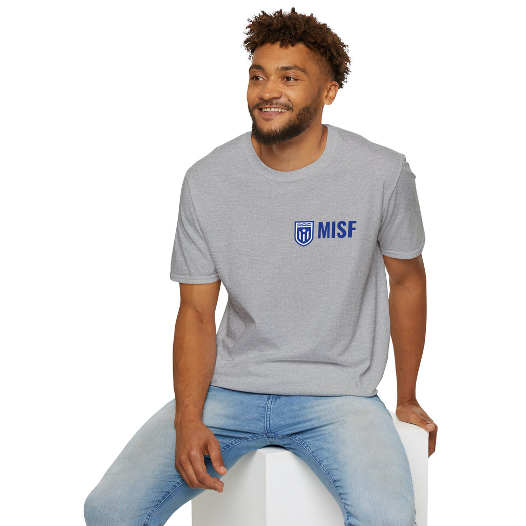 MISF T-Shirt — MISF Secondary Logo & Tropical Soccer Graphic