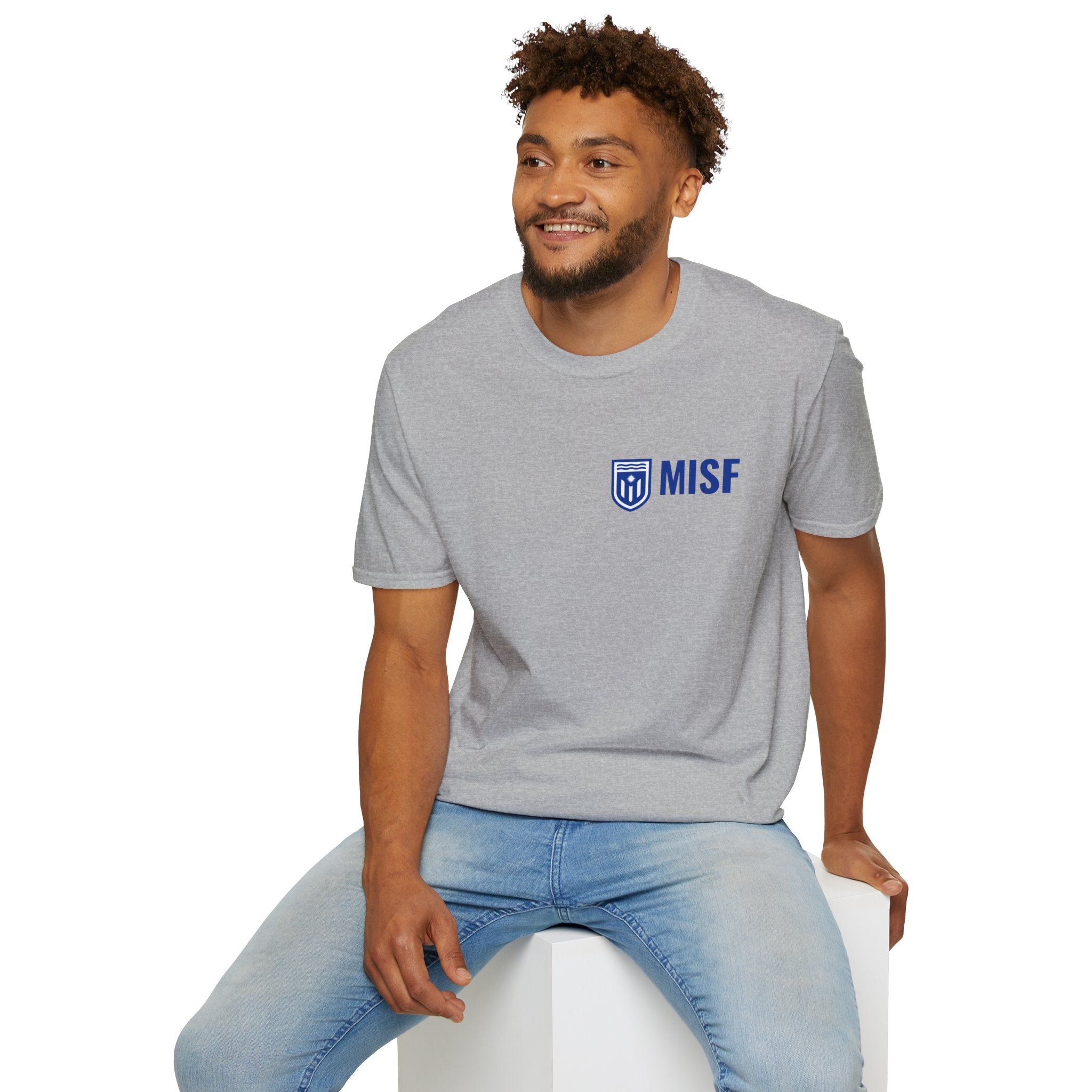 MISF T-Shirt — MISF Secondary Logo & Tropical Soccer Graphic