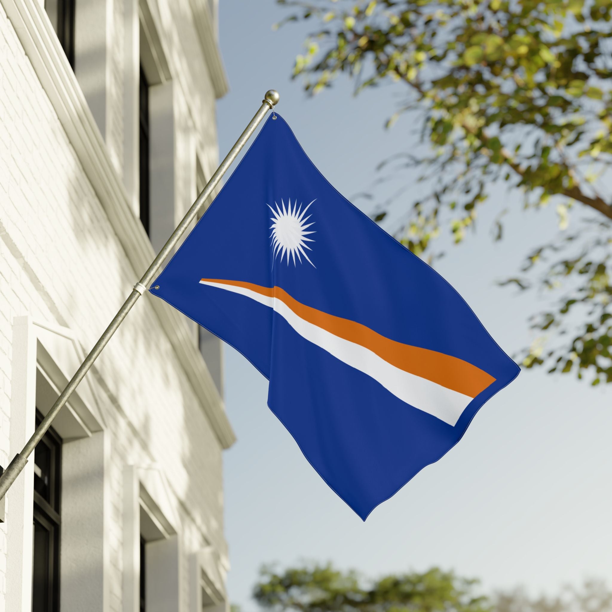 Marshall Islands Double-Sided Flag — 3x5 ft Polyester Outdoor/Indoor