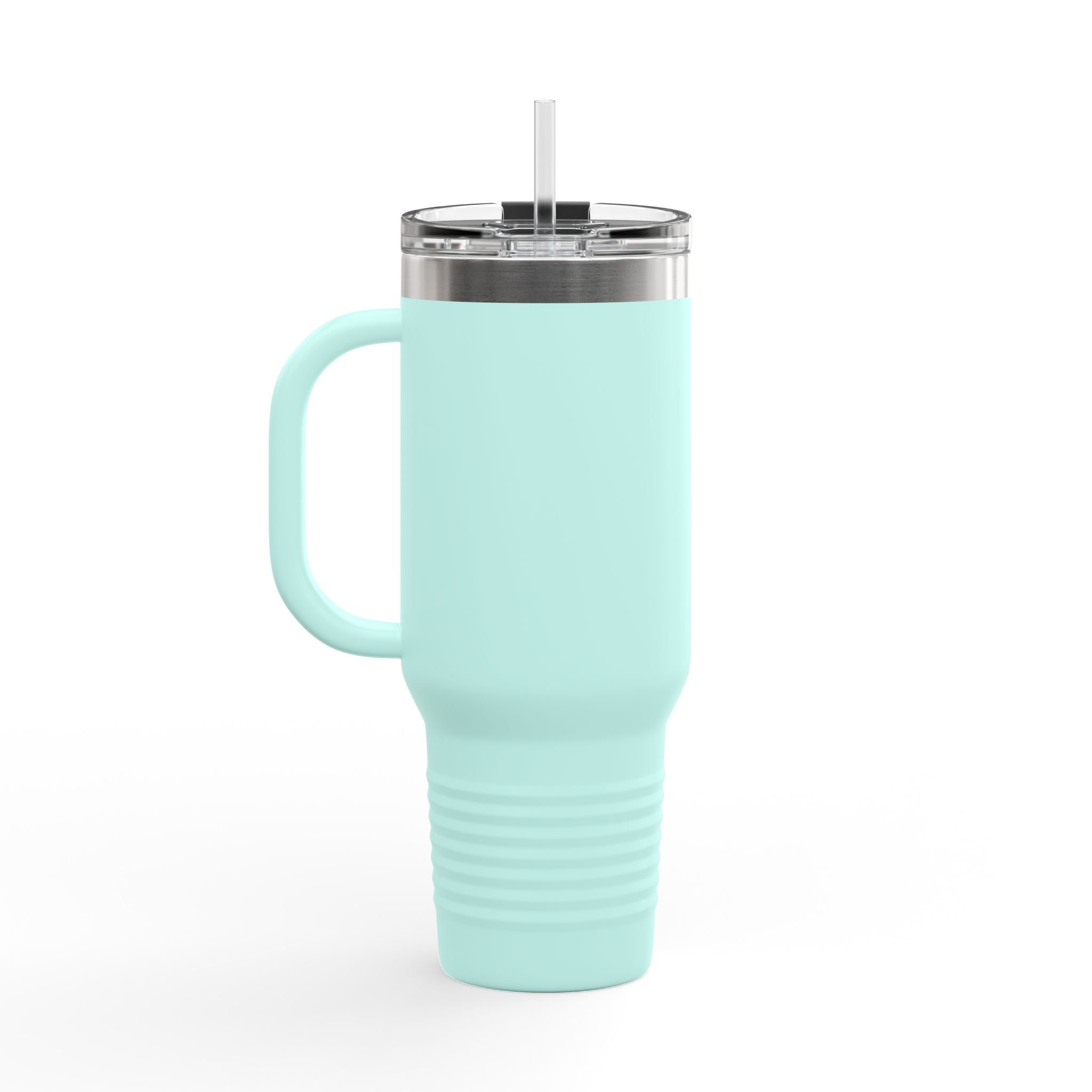 MISF 40oz Insulated Travel Mug — Large Stainless Steel Tumbler with Straw & Handle