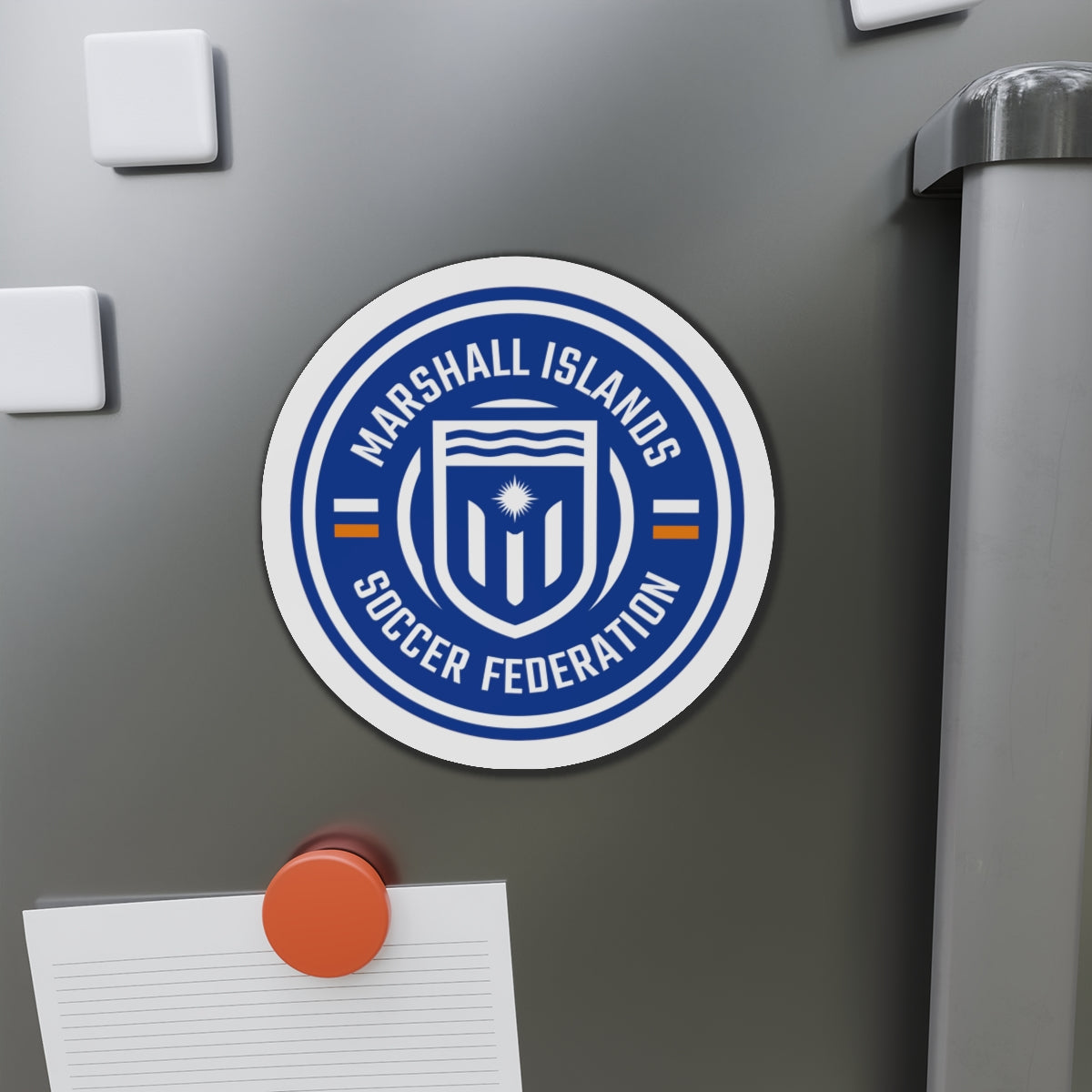 Marshall Islands Soccer Federation Die-Cut Magnet