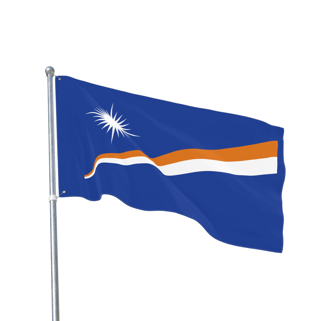 Marshall Islands Double-Sided Flag — 3x5 ft Polyester Outdoor/Indoor