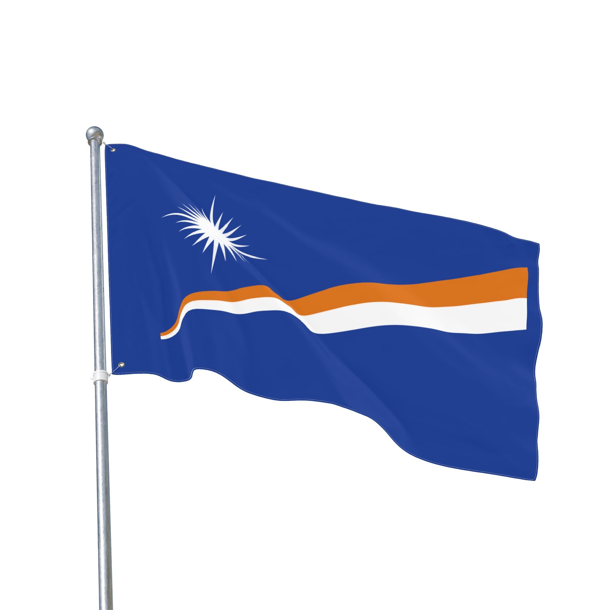 Marshall Islands Double-Sided Flag — 3x5 ft Polyester Outdoor/Indoor