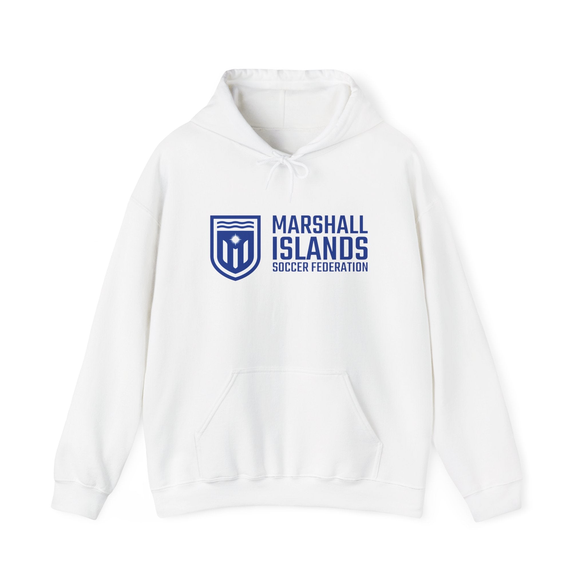 Marshall Islands Soccer Hoodie — "Play with Passion" Federation Logo
