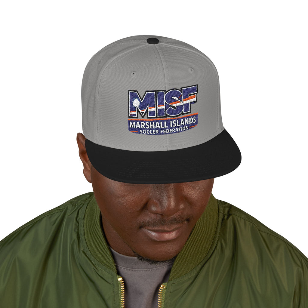 Snapback Flat-Billed Cap MISF Flag Logo