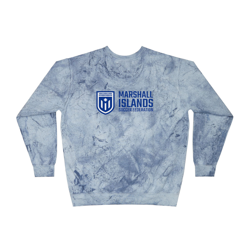 Marshall Islands Crewneck Sweatshirt – Marble Dye Casual Pullover