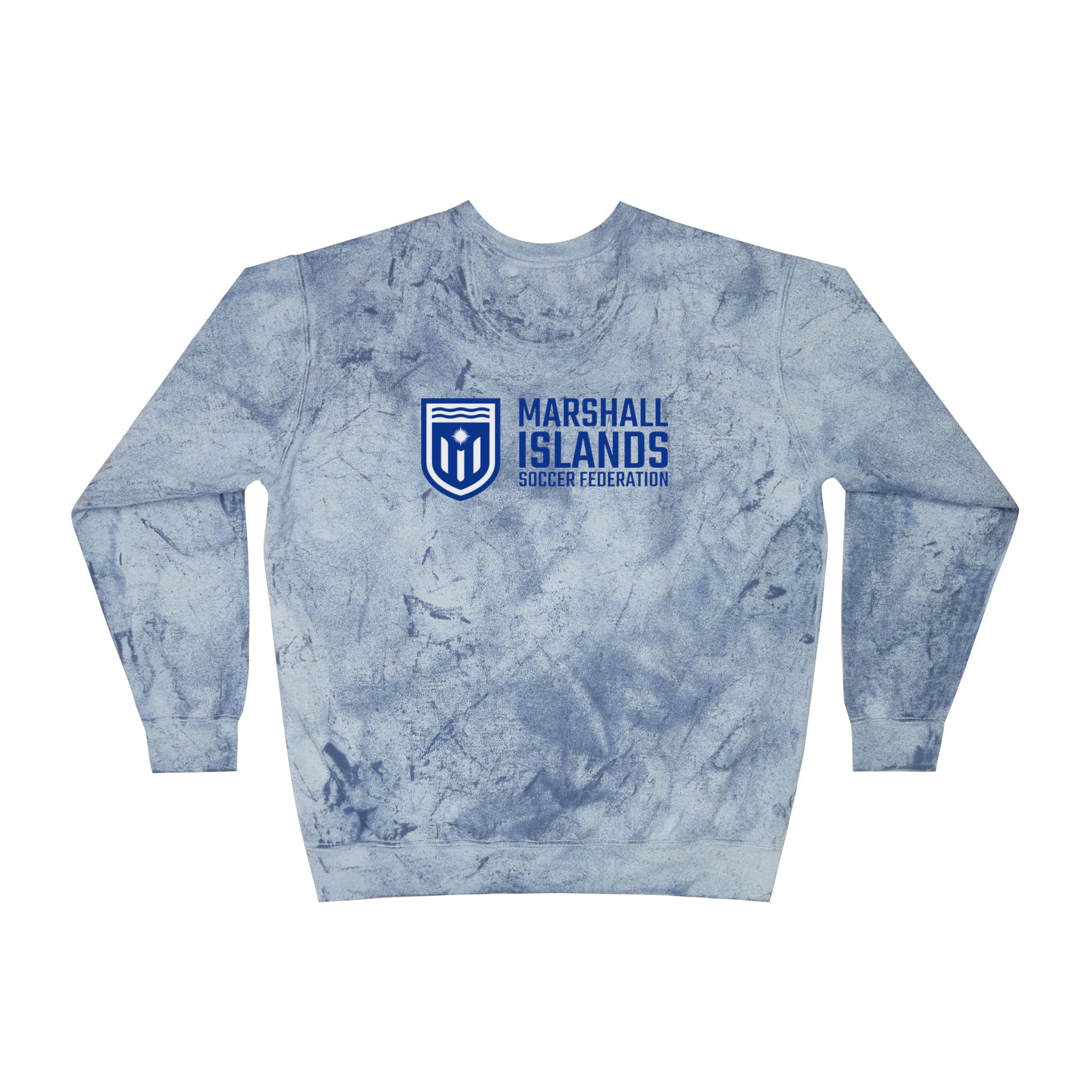Marshall Islands Crewneck Sweatshirt – Marble Dye Casual Pullover