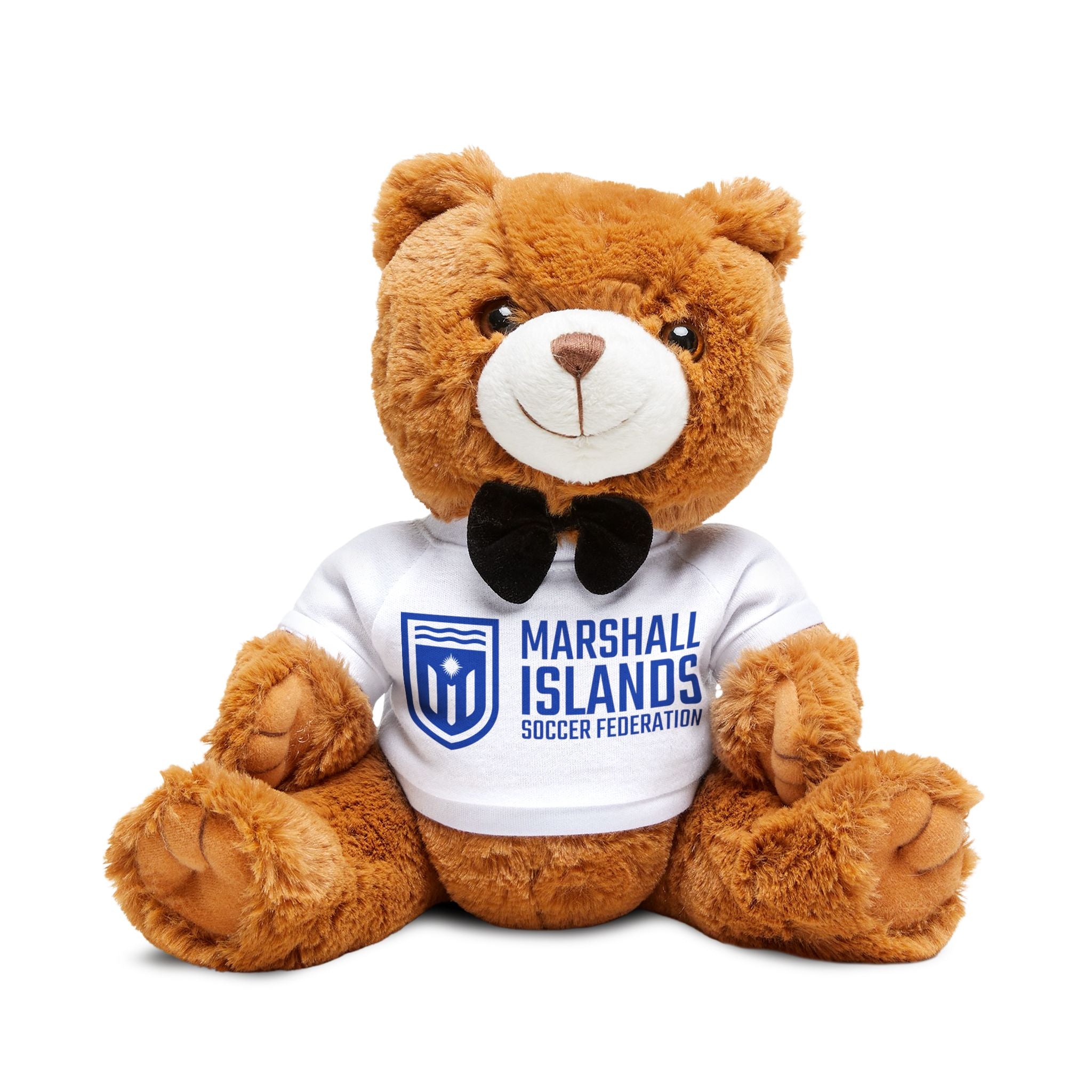 Marshall Islands Soccer Federation Teddy Bear with Custom T‑Shirt — Plush Souvenir Gift