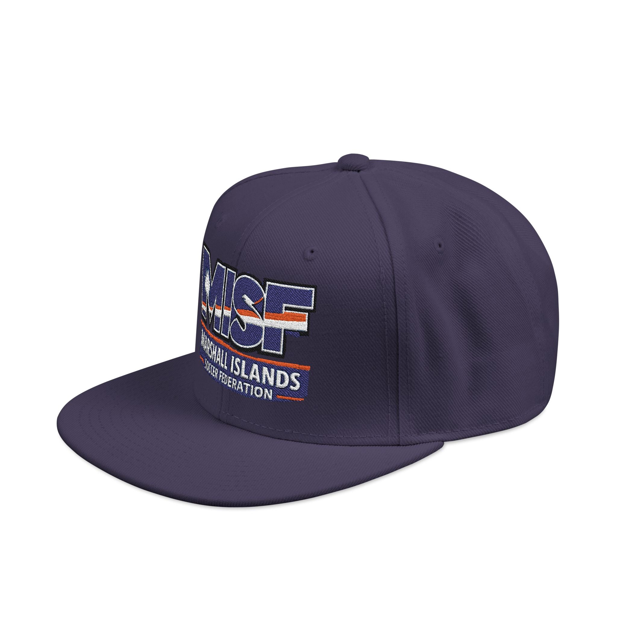 Snapback Flat-Billed Cap MISF Flag Logo