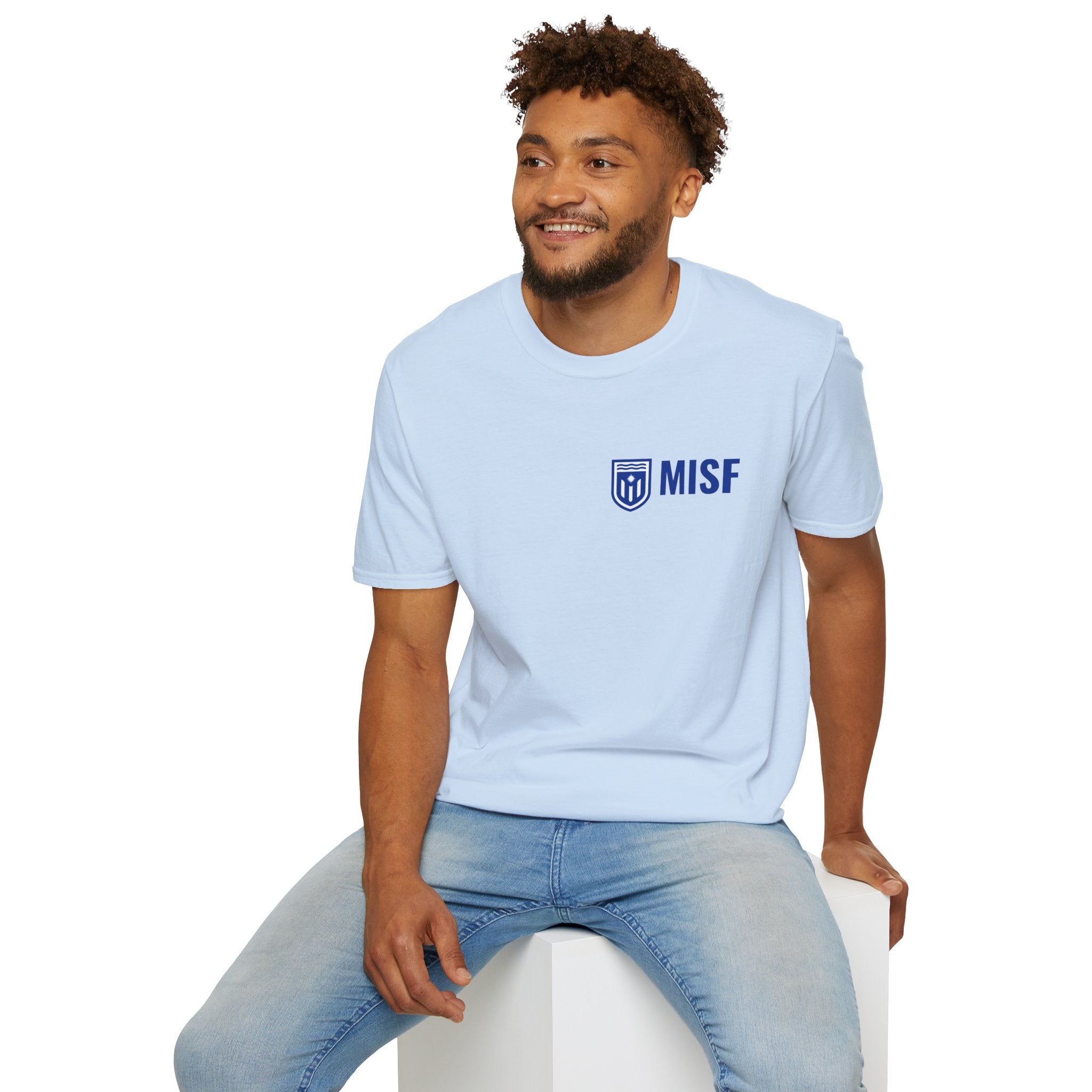 MISF T-Shirt — MISF Secondary Logo & Tropical Soccer Graphic