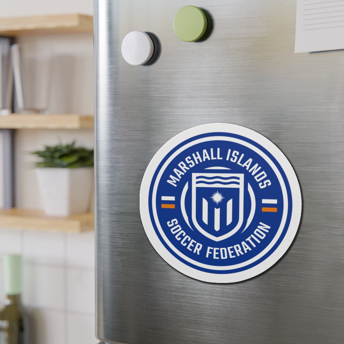 Marshall Islands Soccer Federation Die-Cut Magnet