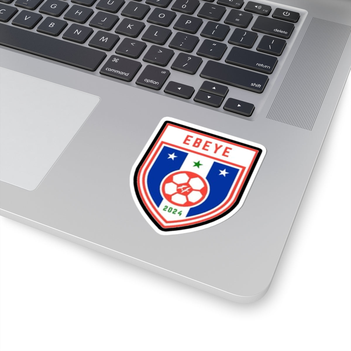 Ebeye Crest Soccer Shield Kiss-Cut Sticker – 2024 Team Emblem