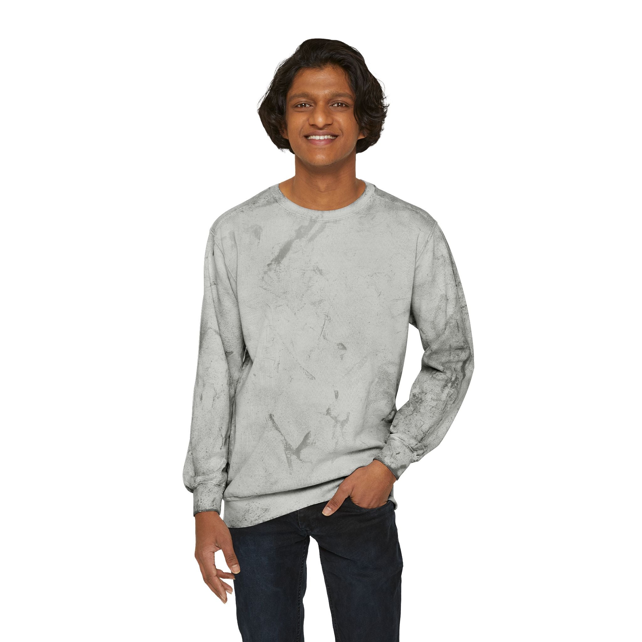 Marshall Islands Crewneck Sweatshirt – Marble Dye Casual Pullover