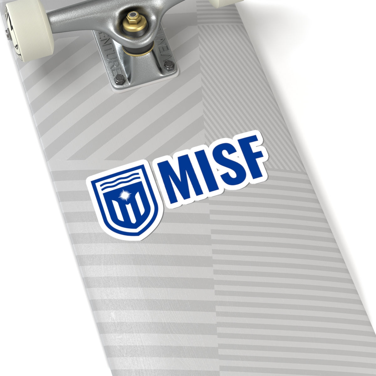 MISF Logo Sticker — Blue Shield Laptop Decal (Kiss-Cut)