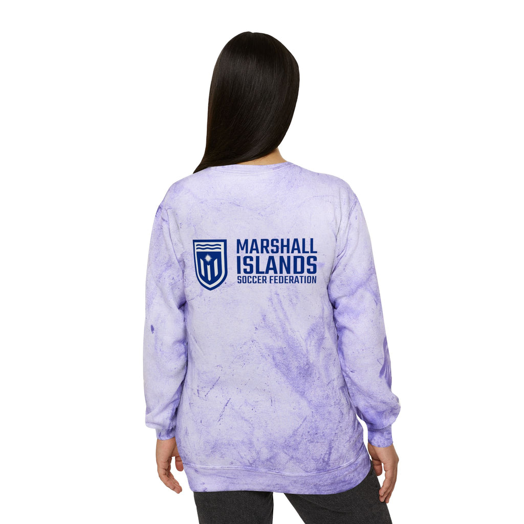 Marshall Islands Crewneck Sweatshirt – Marble Dye Casual Pullover