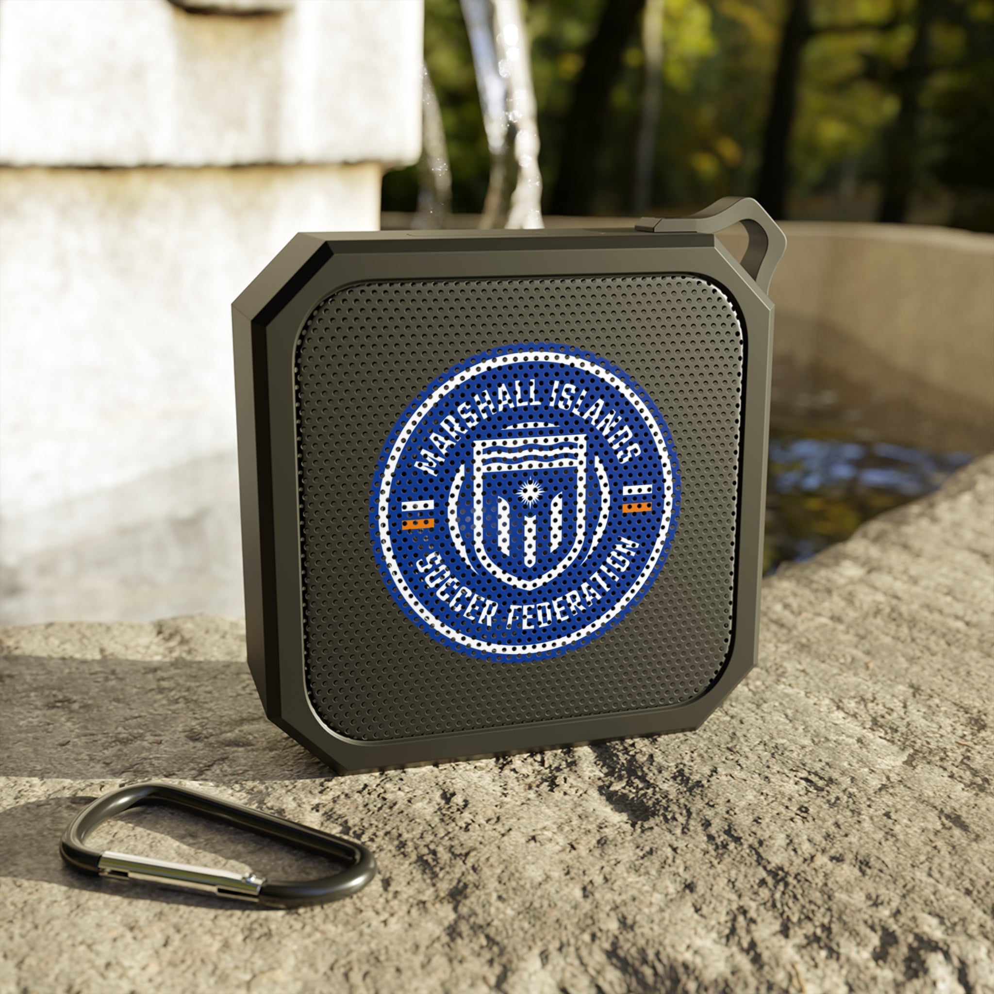 Marshall Islands Emblem Outdoor Bluetooth Speaker — Rugged Portable Waterproof Speaker