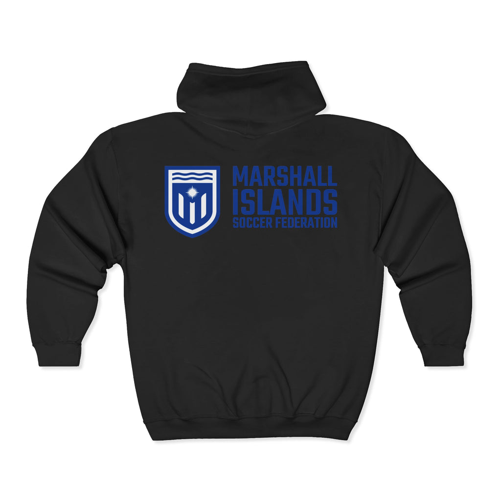 Marshall Islands Graffiti Flag Zip Hoodie — Marshall Islands Pride Full-Zip Sweatshirt