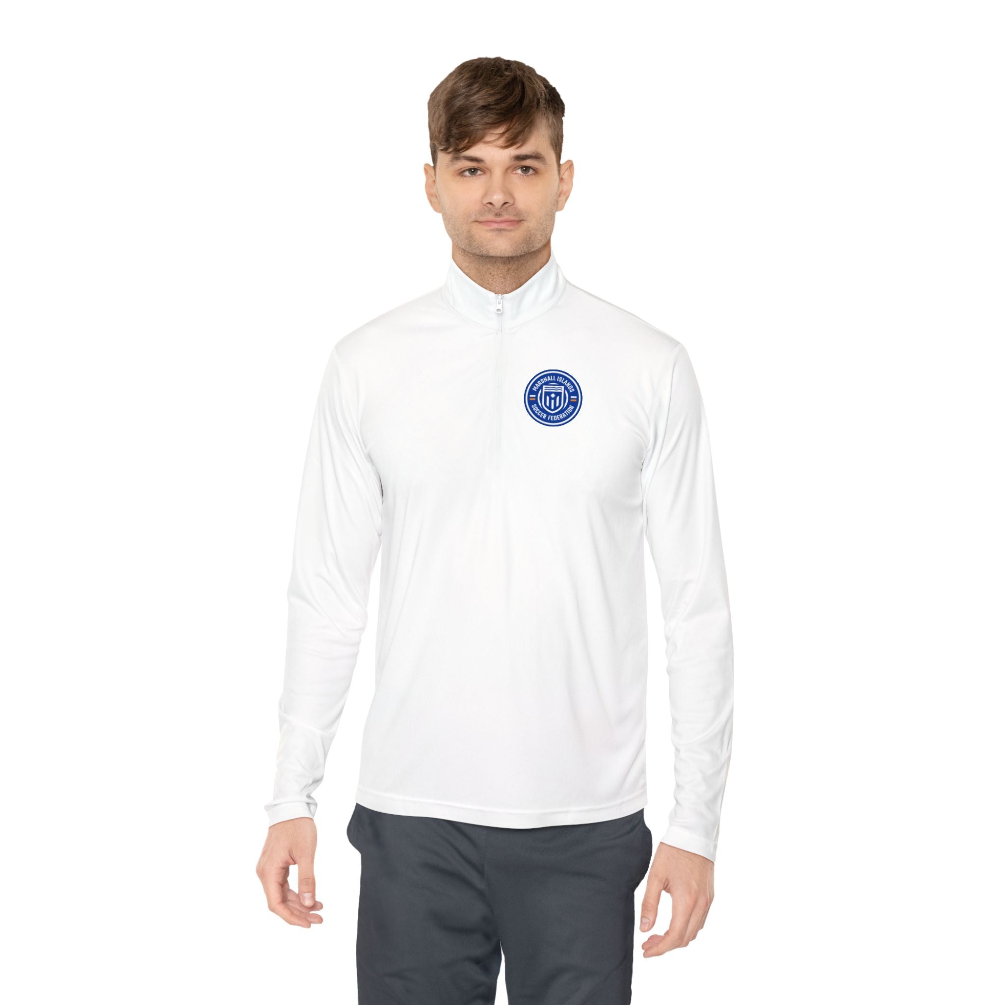 Nantucket Club Quarter-Zip Pullover - MISF Coastal Nautical Emblem