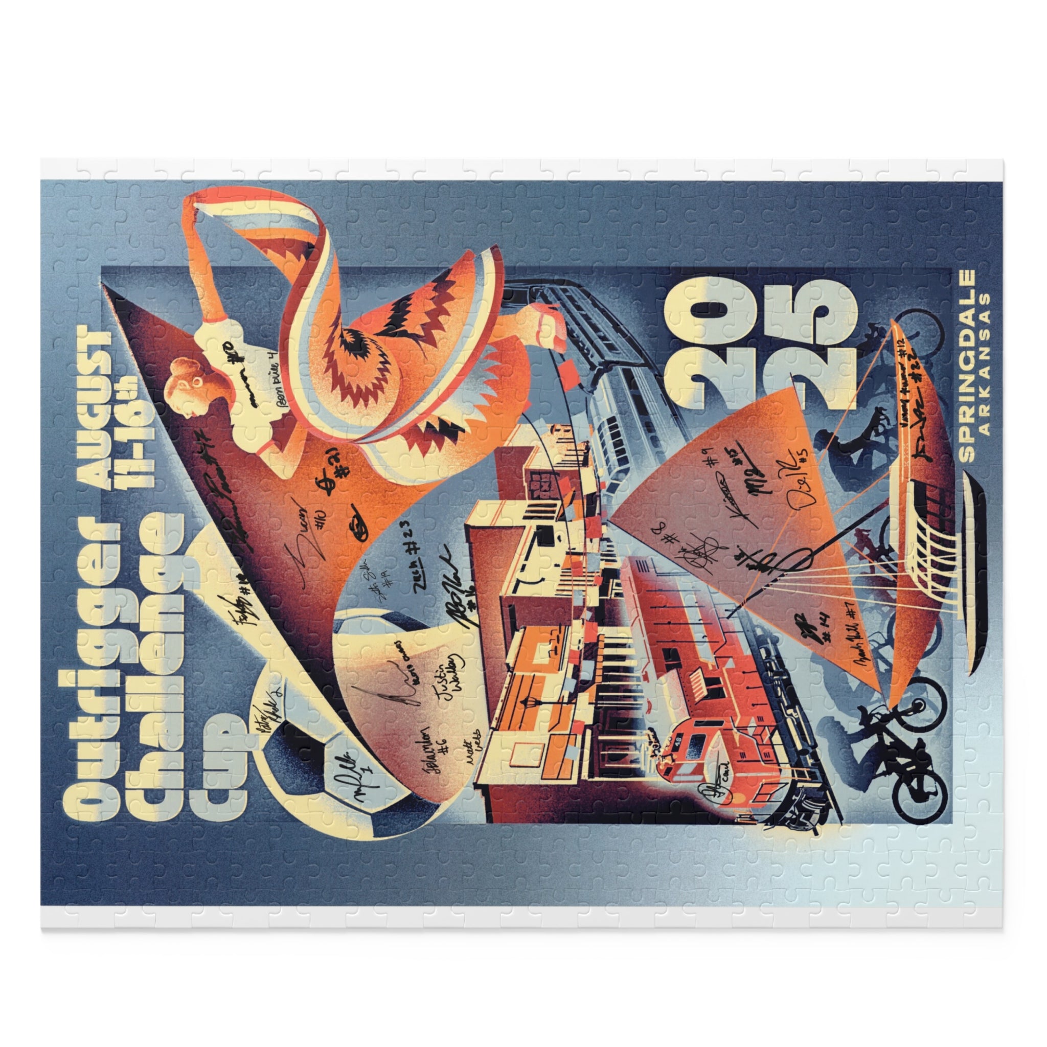 Outrigger Challenge Cup 2025 MISF Vintage Poster Puzzle — 500/252/120-Piece