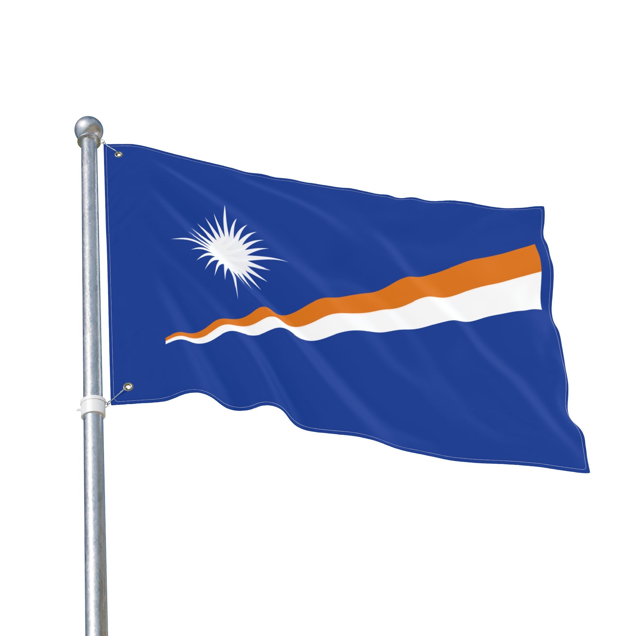 Marshall Islands Double-Sided Flag — 3x5 ft Polyester Outdoor/Indoor