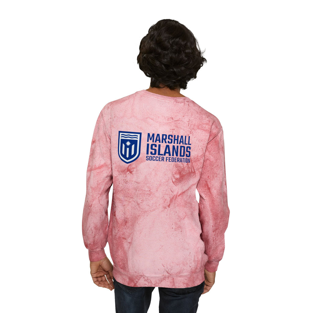 Marshall Islands Crewneck Sweatshirt – Marble Dye Casual Pullover