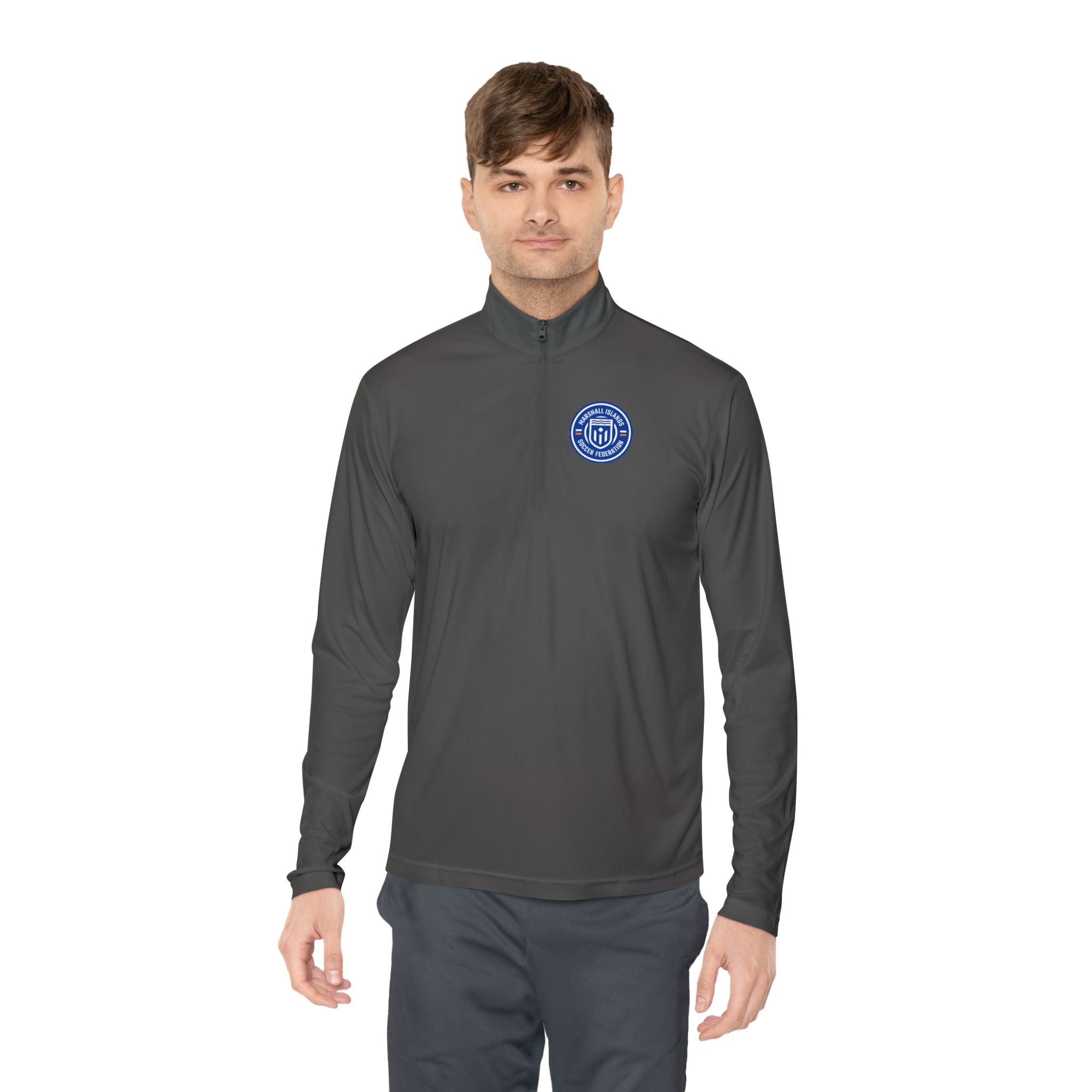 Nantucket Club Quarter-Zip Pullover - MISF Coastal Nautical Emblem