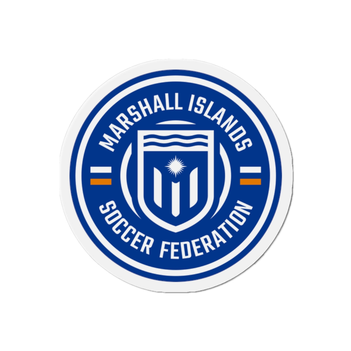 Marshall Islands Soccer Federation Die-Cut Magnet