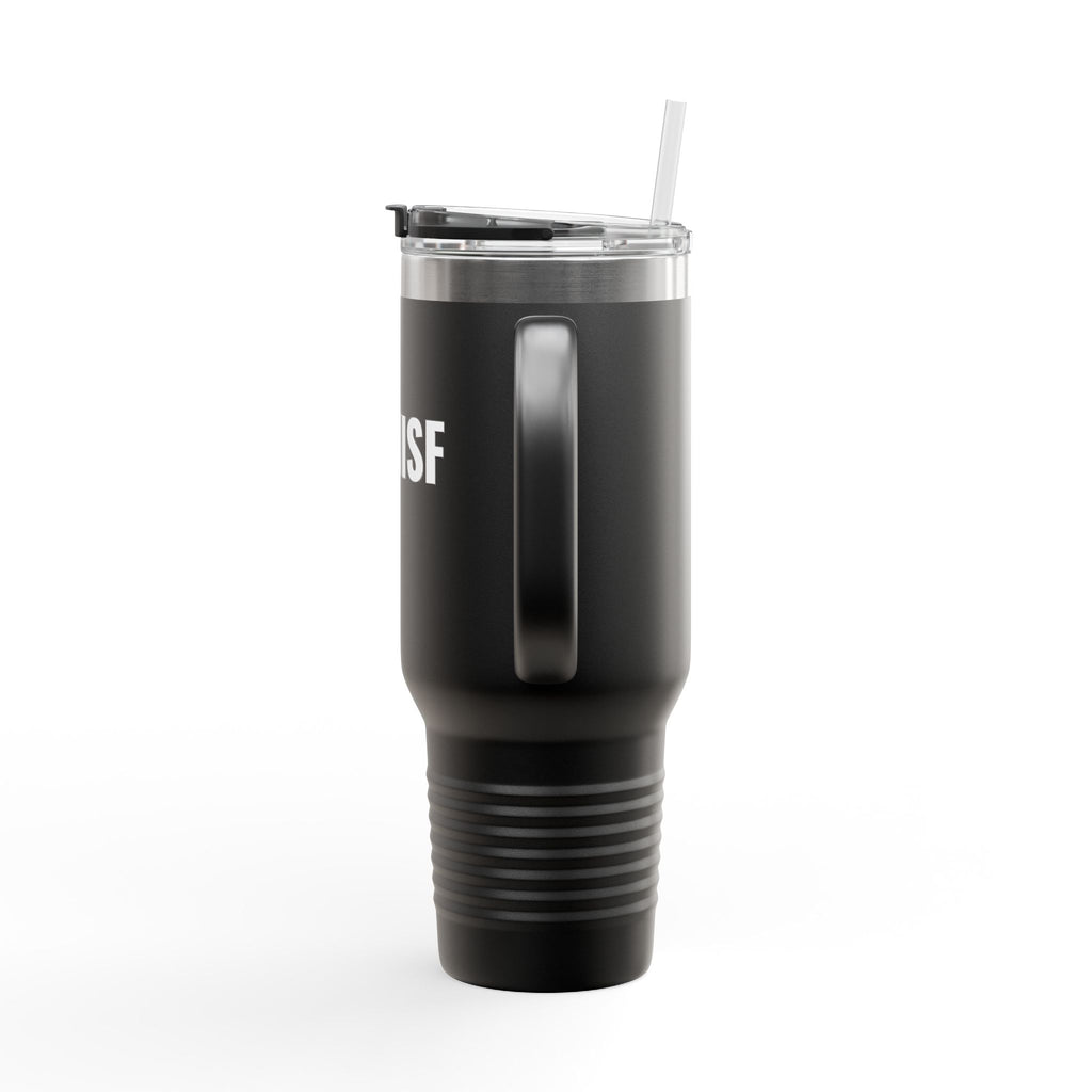 MISF 40oz Insulated Travel Mug — Large Stainless Steel Tumbler with Straw & Handle