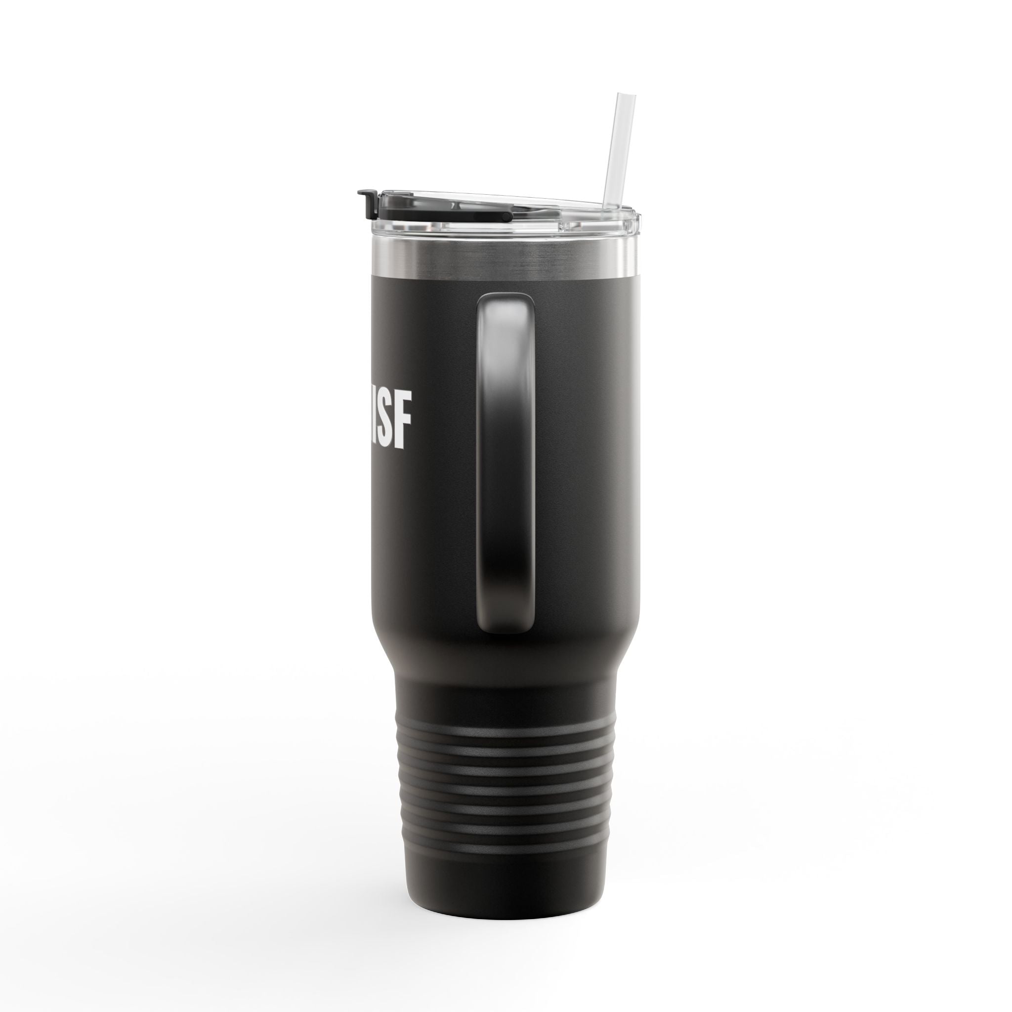 MISF 40oz Insulated Travel Mug — Large Stainless Steel Tumbler with Straw & Handle