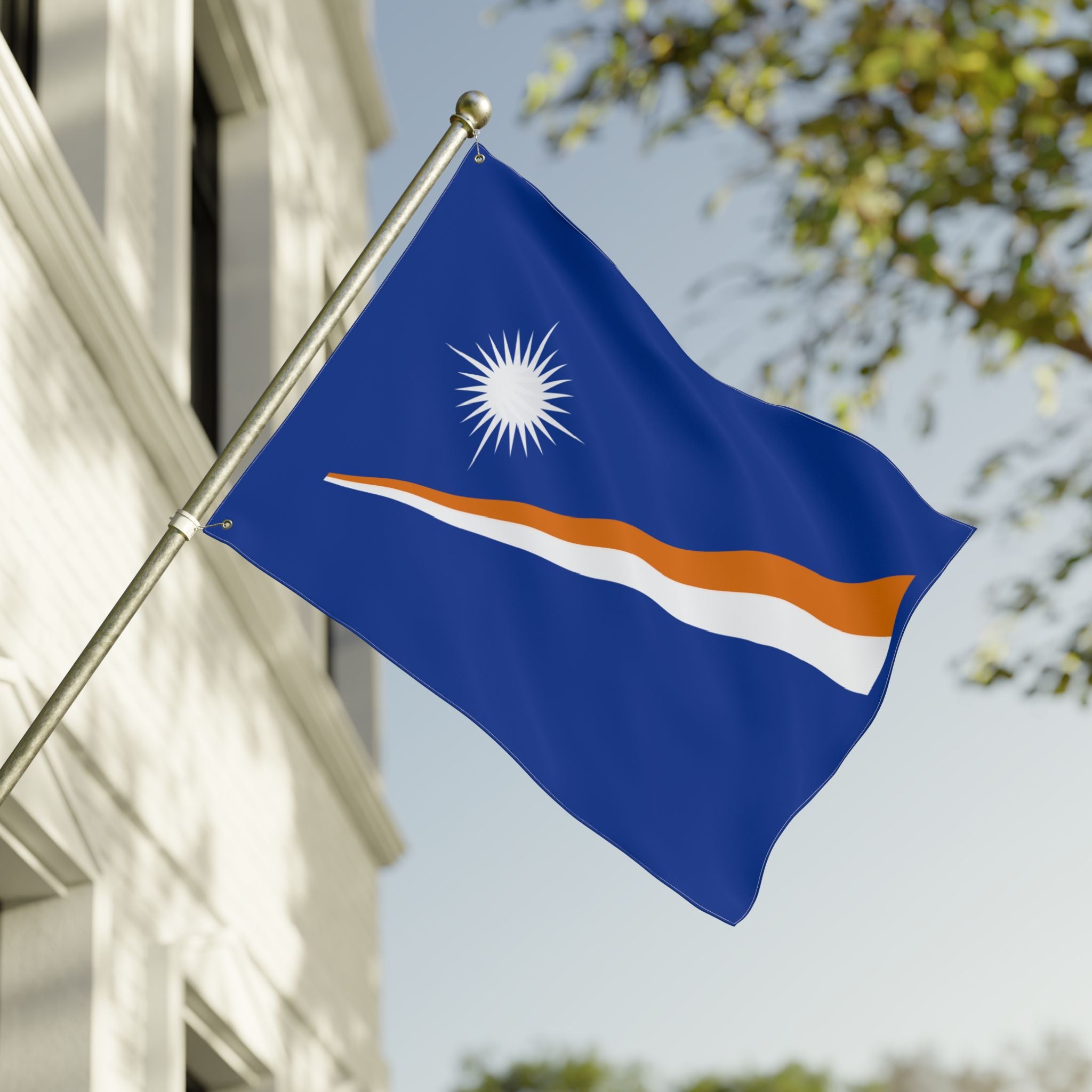 Marshall Islands Double-Sided Flag — 3x5 ft Polyester Outdoor/Indoor