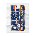 Marshall Islands Soccer Federation Baby Blanket — Soft Fleece Infant Throw