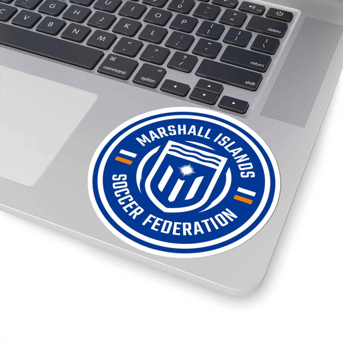 Marshall Islands Soccer Federation Sticker — Round Kiss-Cut Decal