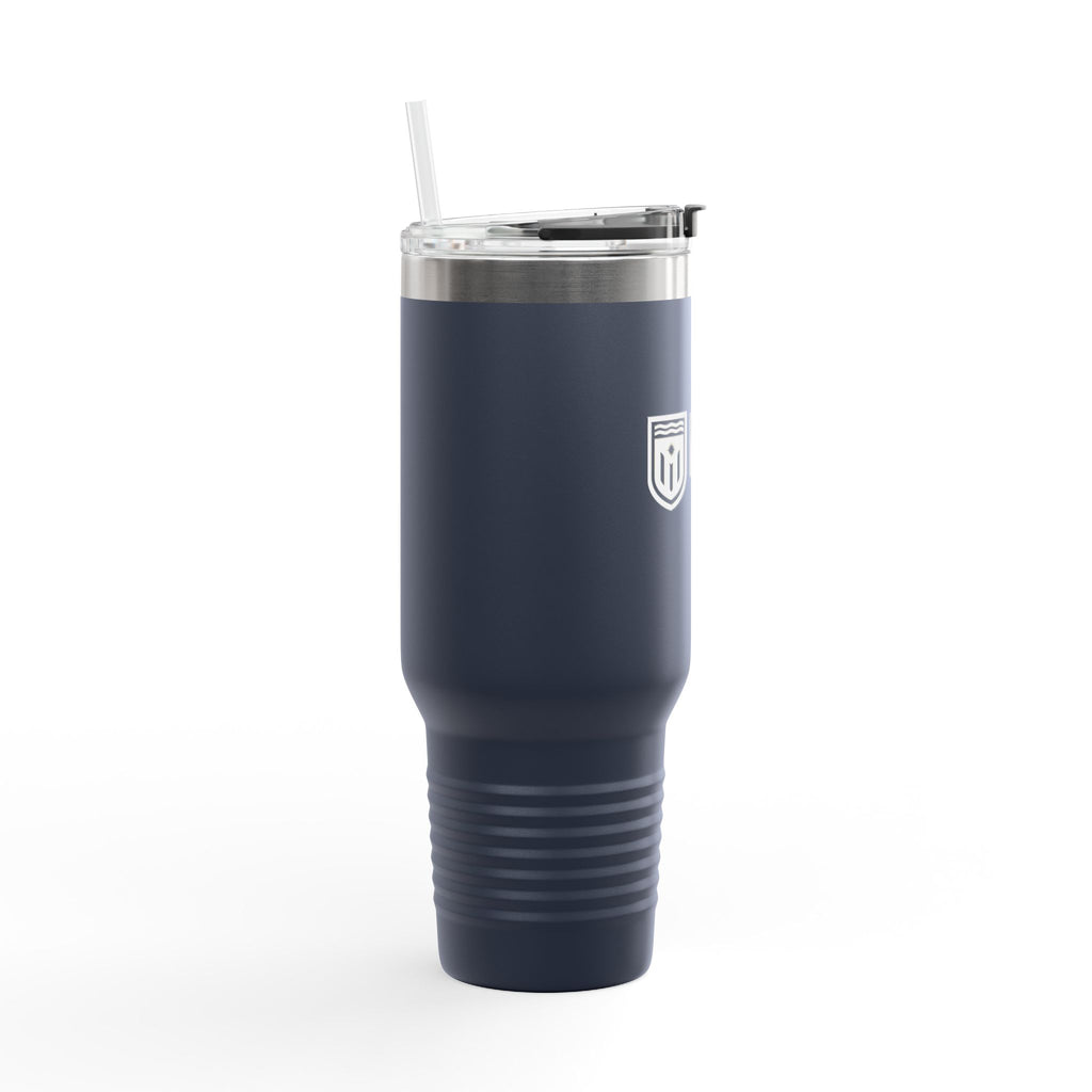 MISF 40oz Insulated Travel Mug — Large Stainless Steel Tumbler with Straw & Handle