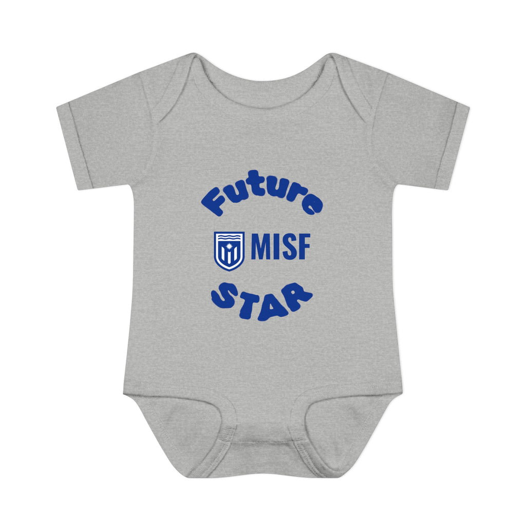 Infant Bodysuit - "Future Star" Baby Onesie with MISF Crest, Soft Cotton Rib