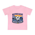 Baby T-Shirt - "Represent Marshall Islands" Soccer Graphic
