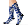 MISF Blue Geometric Shield Sublimation Socks