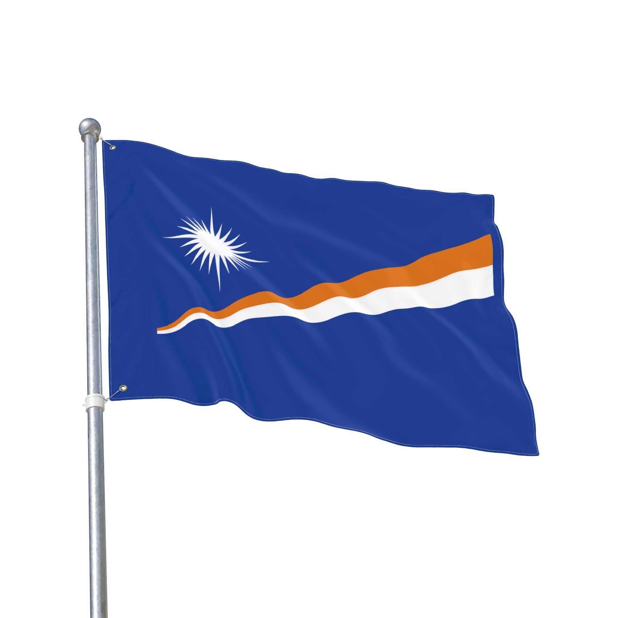 Marshall Islands Double-Sided Flag — 3x5 ft Polyester Outdoor/Indoor