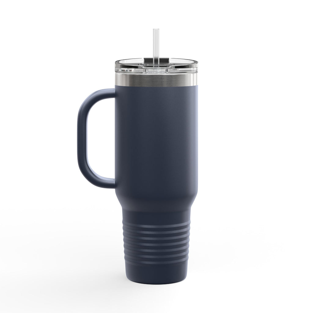 MISF 40oz Insulated Travel Mug — Large Stainless Steel Tumbler with Straw & Handle