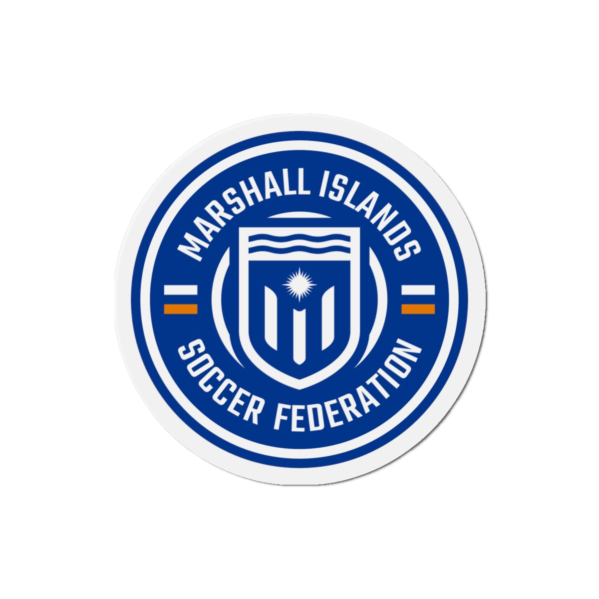 Marshall Islands Soccer Federation Die-Cut Magnet