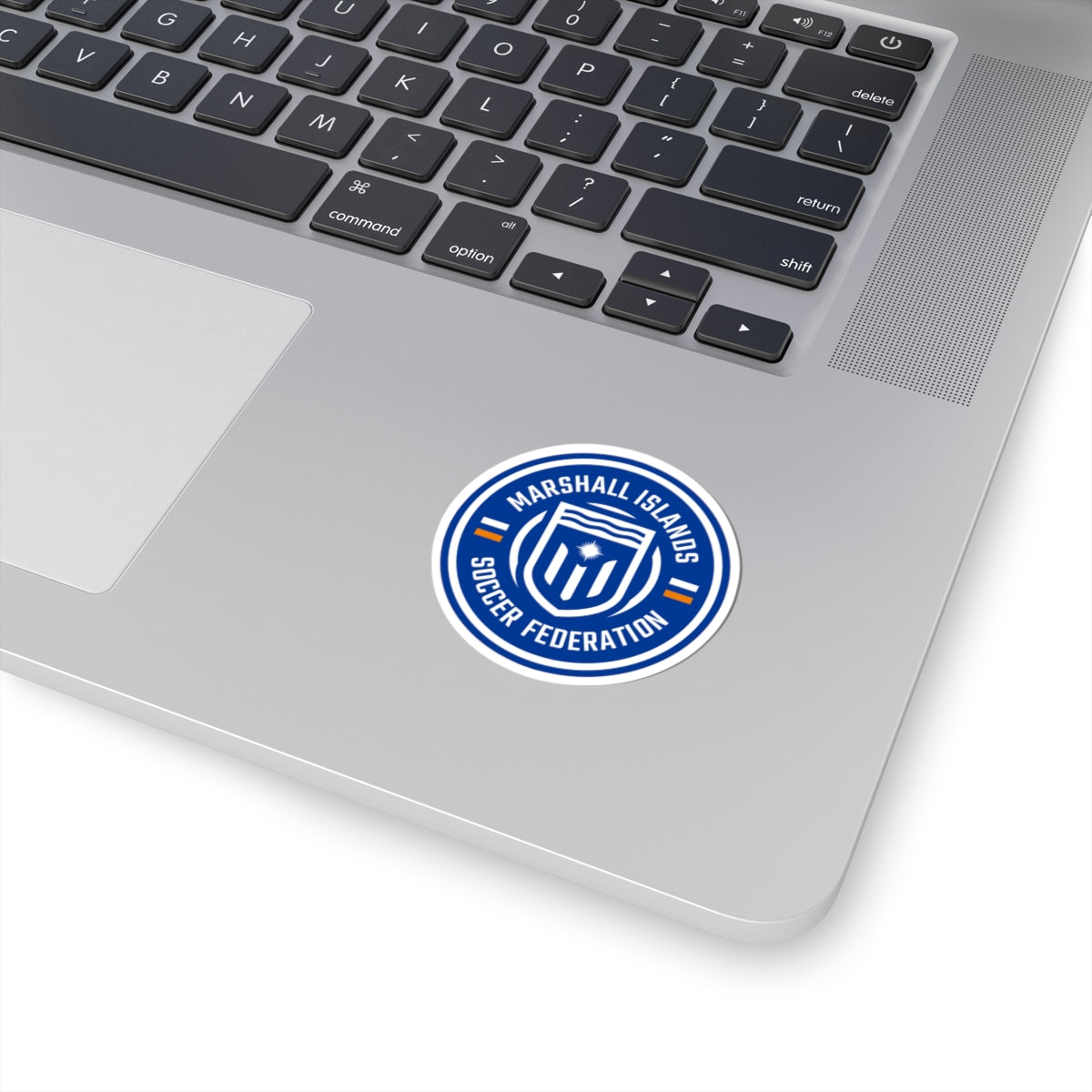 Marshall Islands Soccer Federation Sticker — Round Kiss-Cut Decal