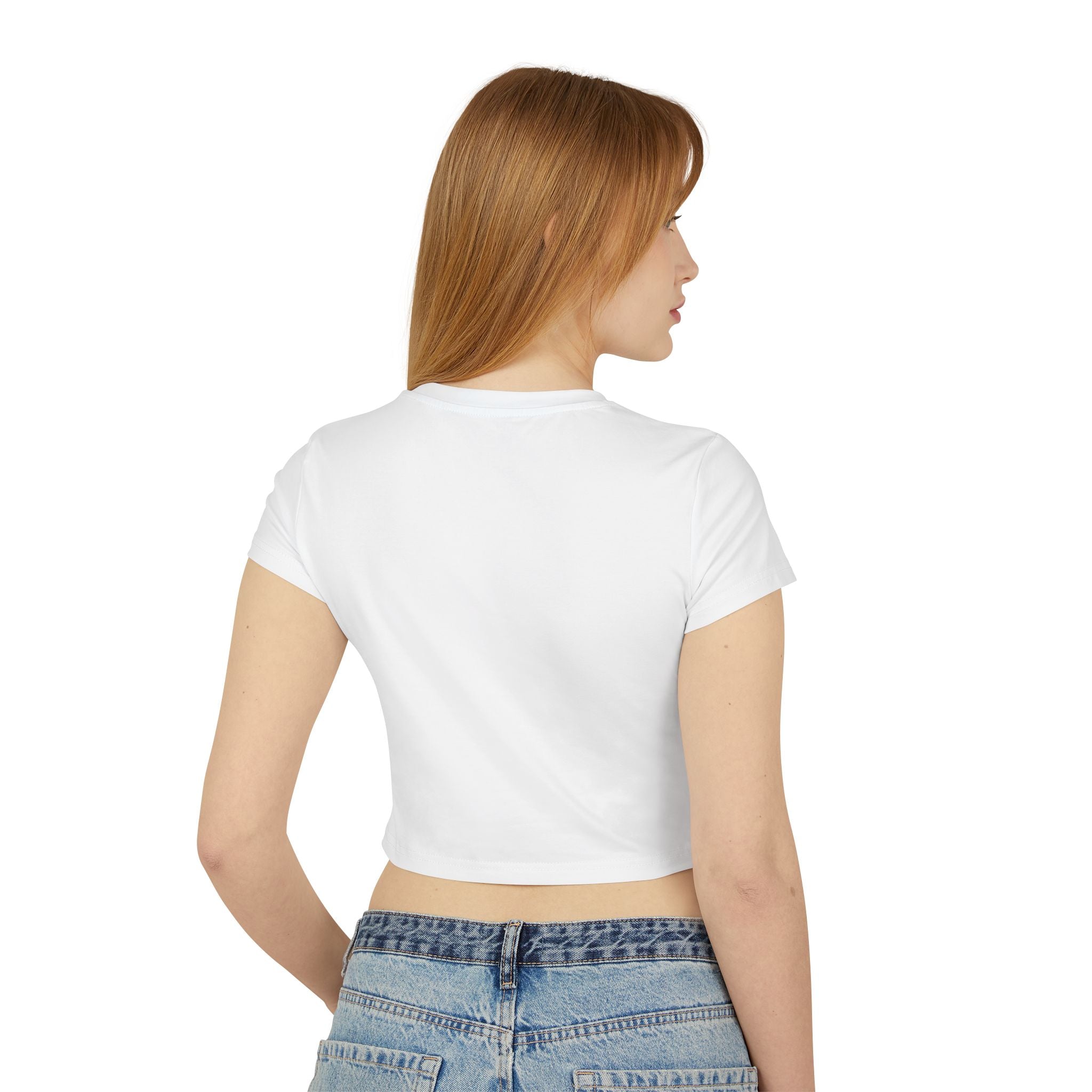 Marshall Islands Soccer Federation Women’s Baby Tee — Tropical Soccer Graphic Crop Top