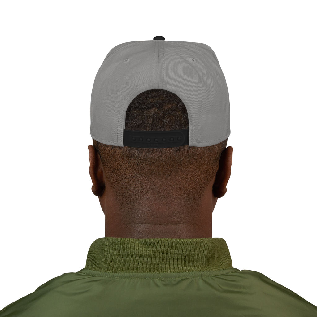 Snapback Flat-Billed Cap MISF Flag Logo