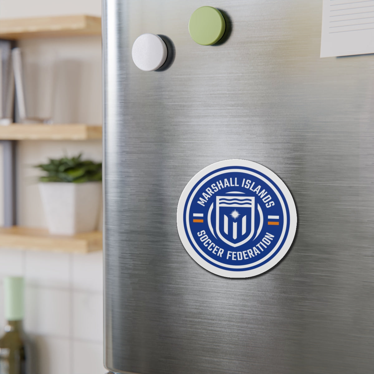 Marshall Islands Soccer Federation Die-Cut Magnet